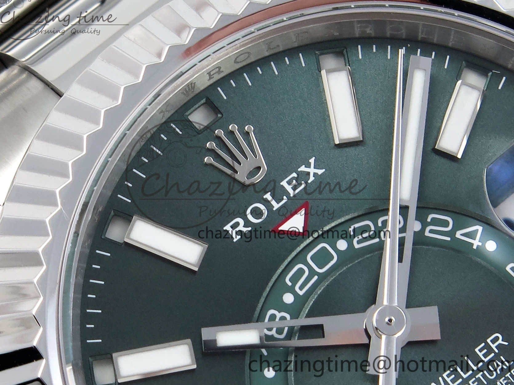 Sky-Dweller SS Green ZF 1:1 Bracelet A2824 326934 Best 904L SS on Edition Dial 0512